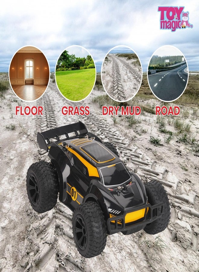 ToyMagic سيارة توي ماجيك بيغ فوت للطرق الوعرة تعمل بالتحكم عن بعد بمقياس 1:22 | عالية السرعة وقابلة لإعادة الشحن ومقاومة للصدمات | سيارة متينة لجميع التضاريس تعمل بالتحكم عن بعد | جاهزة للمغامرة، مقاومة للحركات البهلوانية، هدية مثالية للأطفال والكبار - Image 5
